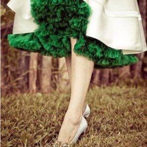 ❌SOLD❌ Vintage Green Petticoat Crinoline Skirt